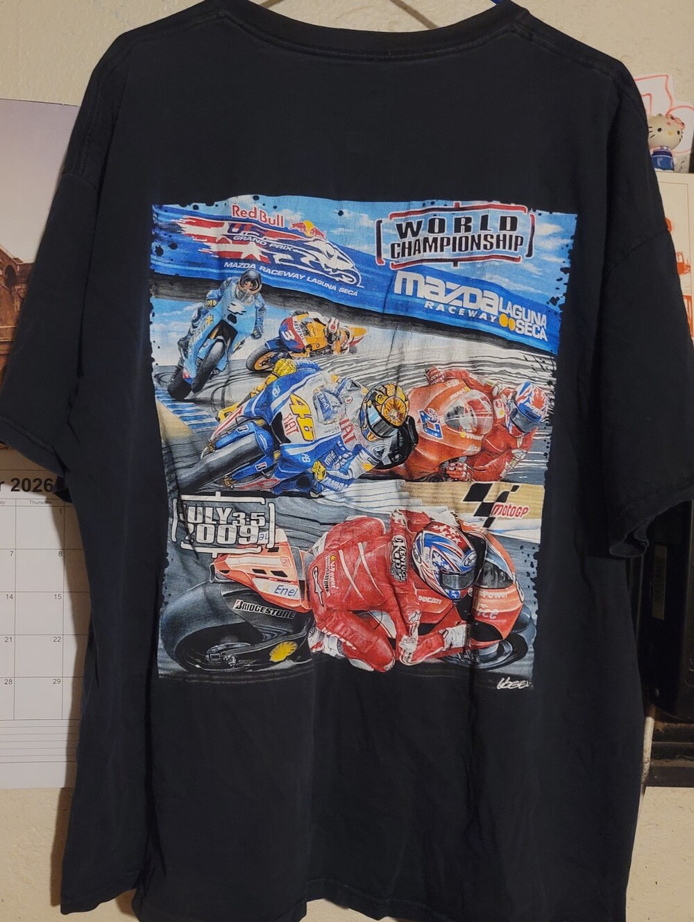 Vintage Red Bull Motorcycle Racing Shirt